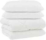 vidaXL Takaró párnákkal párnával 3 pcs Fehér Mikroszálas és Pehelytoll 3377906 (3377906)