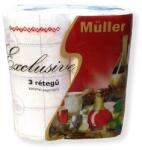 Muller Háztartási papírtörlő kéztörlő 3 rétegű 2 tekercses Exclusive fehér