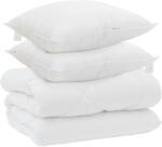 vidaXL Téli takaró párnával 3 pcs Fehér Mikroszál 3377855 (3377855)