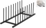 Koopman Tányértartó, metál, fekete, 34 x 12 cm (229030)