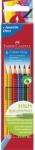 Faber-Castell FABER-CASTELL "Grip 2001" színes ceruza készlet, háromszögletű, 6 különböző szín (FC112406)