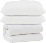 vidaXL Paplan párnával 3 pcs Fehér Mikroszálas 3378159 (3378159)