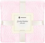 SPRINGOS bolyhos takaró, puha, meleg, 2 személyes, 200x220cm, világos rózsaszín (HA-7152-4153)