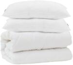 vidaXL Paplan párnával 3 pcs Fehér Mikroszálas 3378163 (3378163)