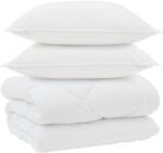 vidaXL Téli takaró párnával 3 pcs Fehér Mikroszál 3377811 (3377811)