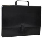 Office Products Servieta din carton laminat, A4/5cm, cu inchidere si maner, Office Products - negru (OF-21187811-05)