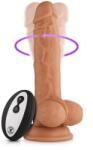 FemmeFunn Vibrator Realist Vortex Turbo Baller FemmeFunn, Remote Control, 8 Moduri Vibratii, 1 Miscare Rotatie, Silicon Lichid, USB, Natural, 20.6 cm Vibrator