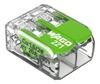 Wago 221-422 GREEN vezeték összekötő sodrott 2-es, átlátszó 0, 2- 4mm2, 32A (újrahasznosított anyagból készült) (221-422)