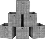 Songmics Összecsukható tároló doboz készlet - 6 darab - 30 x 30 x 30 cm