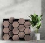  Archi Design, Hexasound, Walnut, akusztikus fali panel, dió 760*620*18 mm