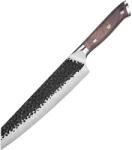  TE-37526 damaszk konyhakés - Kiritsuke/Barna