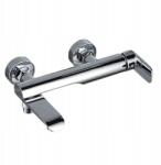 FERRO Fali Kád-Zuhany Csaptelep Mozgatható Kifolyócsővel, Ezüst Króm (BVI1RVL)