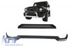 KITT Első lökhárító spoiler LED nappali menetfénnyel és felső spoiler MERCEDES G-osztály W463 (1989-2017) modellekhez Kompatibilis: Mercedes G-osztály W463 (1989-2017) AMG Design első lökhárítóval Ne (COFB
