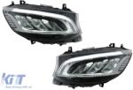 KITT LED Headlights suitable for Mercedes Sprinter W907 (2019-2023) Black (HLMBW907)