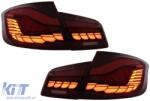 KITT Specials Teljes LED hátsó lámpák BMW 5 F10 (2011-2017) modellekhez, piros füst, dinamikus irányjelző (TLBMF10RSFW)