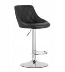  Kast szék fekete műbőr króm láb (5903332064120)