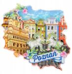  Poznań régi piactér hűtőmágnes (896105)