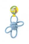 LEOPET Играчка за куче - Въжена топка с 4 дръжки - 26 см, 180 гр - 1 бр, leopet Италия, 76102/ghc108