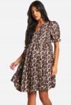 Boohoo Barna Kismama Ruha Kötött Állatmintás Boohoo 42-ES
