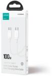 JOYROOM Cablu Date si Incarcare Rapida Joyroom S-CC100A14, USB-C, 100W Power Delivery, QC 3.0, 5A, Lungime 1.2m, Transfer Date 480Mbps, Alb, Compatibil Laptop si Telefon (748418-42)