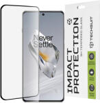 Techsuit OnePlus 12 Fekete Techsuit - 111D Teljes Fedésű / Teljes Ragasztású Üveg / 3D Hajlított Képernyővédő üvegfólia