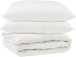 vidaXL Paplan párnával 3 pcs Fehér Mikroszálas 3377522 (3377522)