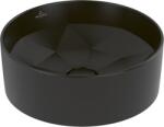 Villeroy & Boch Octagon mosdótál 42x42 cm kerek mosdótálak fekete matt 5A5640R7 (5A5640R7)