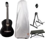 Yamaha C40II Classical guitar BK SET 4/4 Gloss Black Klasszikus gitár