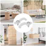 vidaXL LED szalagklipszek 2 pcs Átlátszó 23, 8 x 7, 3 x 4, 3 mm (864923)