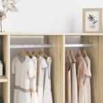 vidaXL Szekrény rúd 12 pcs Ezüst 764 x 15 x 29 mm Alumínium ötvözet (864886)