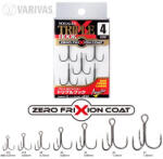 VARIVAS Nogles Zero Friction #2 Füles Szakállas Hármashorog 5db (V090355)