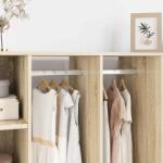 vidaXL Szekrény rúd 2 pcs Ezüst 764 x 15 x 29 mm Alumínium ötvözet (864883)