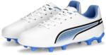 PUMA KING Match FG/AG Fußballschuhe Jugendliche PUMA White Black Blue Glimmer fehér