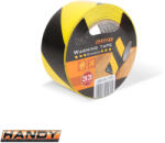 HANDY 11078A veszélyt jelző ragasztószalag, sárga-fekete 50mm x 33m (11078A)