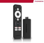 Thomson Streaming Stick 140G 4K UHD - Google TV (Android 12), Google Cast, гласово управление, Dolby Digital+ / Atmos (THOMSON STREEMING STICK 4K UHD)