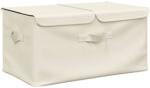 vidaXL krémszínű szövet tárolódoboz 50 x 30 x 25 cm 332916 (332916)