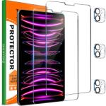 IMBZBK Védőfólia készlet iPad Pro 12, 9 hüvelykes képernyőjéhez és objektívjéhez, 6 db edzett üvegfólia, átlátszó (B0CT8SFTFQ)