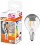 OSRAM LED izzó sminktükörrel, izzószál, P45, E14, 4W (31W), 350 lm, meleg fény (2700K), ezüst