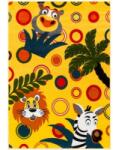 Delta Carpet Covor pentru Copii, 120 x 170 cm, Galben, Animale, Dreptunghiular, Kolibri 11141 (KOLIBRI-11141-150-1217) Covor