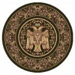 Delta Carpet Covor Bisericesc Rotund, 100 x 100 cm, Verde, Lotos 15032/210 (LOTUS-15032-310-O-11) Covor
