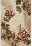Delta Carpet Covor Dreptunghiular, 100 x 200 cm, Crem / Maro, Lotos Model Floral 1511 (LOTUS-1511-110-12) Covor