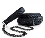 SuperLove Neo Diamond Collar with Leash Black