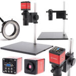 TECHREBAL " Banito" B2920 100x digitális mikroszkóp 290x200mm talppal + Red Lagoon FHD2MPR kamerával + megvilágítóval