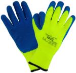 Urgent 1010 - Latex mártott TÉLI bélelt munkavédelmi kesztyű, sárga (URG-1010)