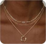  14 karátos arany nyakláncok nőknek, arany nyaklánc szett, kubai szemű kígyólánc (746364405968)