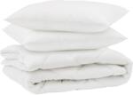 vidaXL Paplan párnával 3 pcs Fehér Mikroszálas 3377517 (3377517)