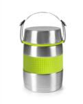 ibili Ibili-Termos ételmérleg, rozsdamentes acél 18/10, 12, 3x18, 5 cm, 1, 2 l, ezüst/zöld (IB-741412)
