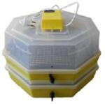  Keltetőgép C5x2-FHP - hatszögletű, emeletes, műanyag, forgatóráccsal, hőmérséklet kijelzővel, páramérővel