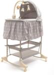 New Baby Multifunkciós bölcső, csillagos minta, szürke