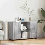 vidaXL Служебен шкаф FLORIN 88, 5 x 30, 5 x 55, 5 см Сив Сонома (880297)